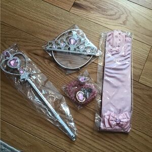 Princess Dress-Up Set with Tiara and Wand and accessories